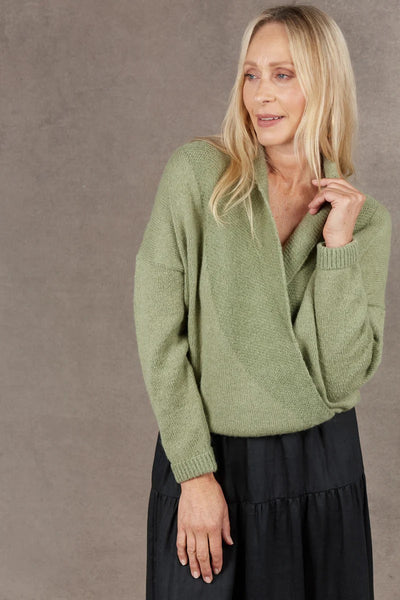 eb & ive Paar crossover knit | sage