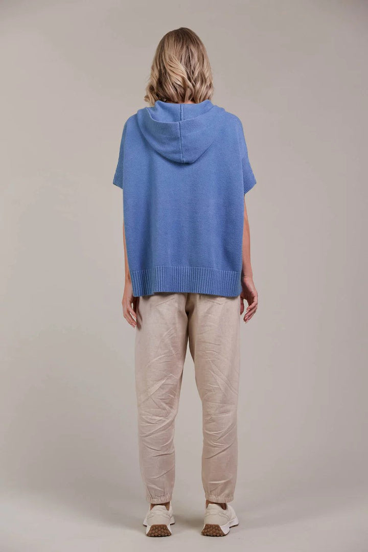 Estelle Hood Knit | Denim
