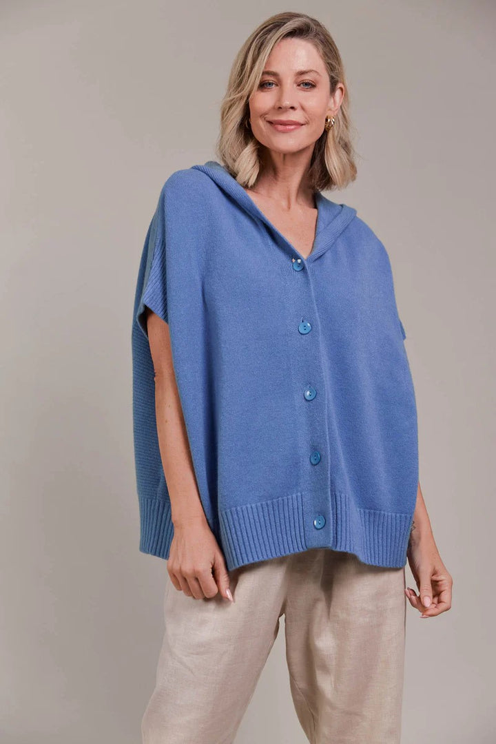 Estelle Hood Knit | Denim