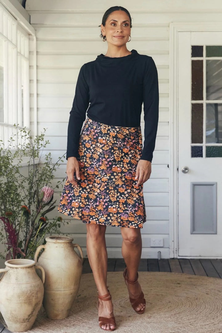 Jaya Reversible Skirt | Cassia/Tigerlily
