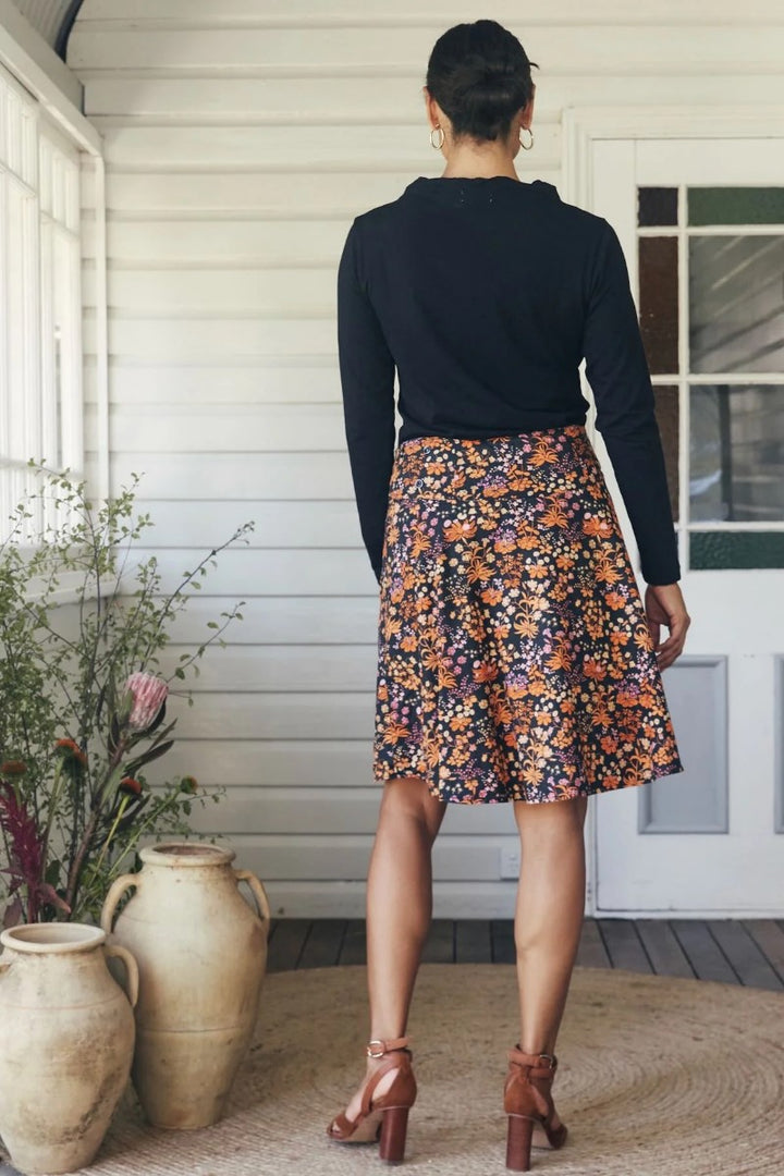 Jaya Reversible Skirt | Cassia/Tigerlily