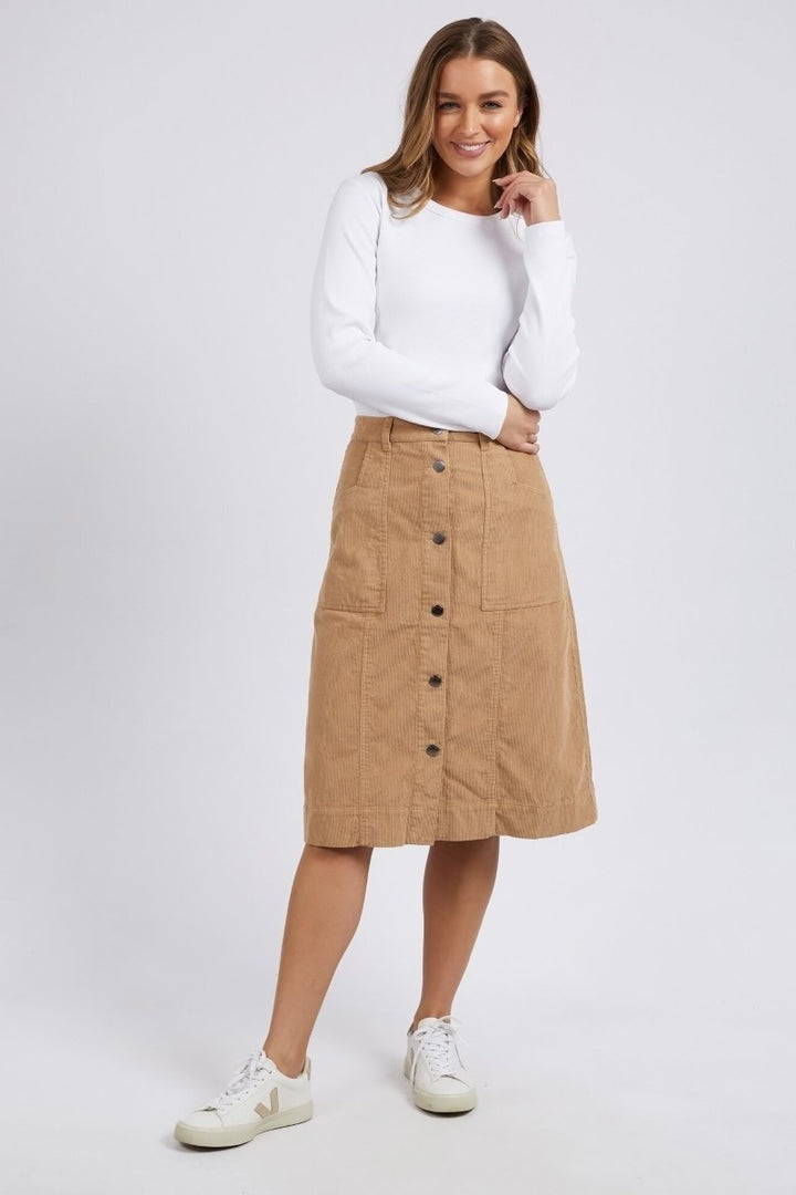 Montanna Cord Skirt | Sesame