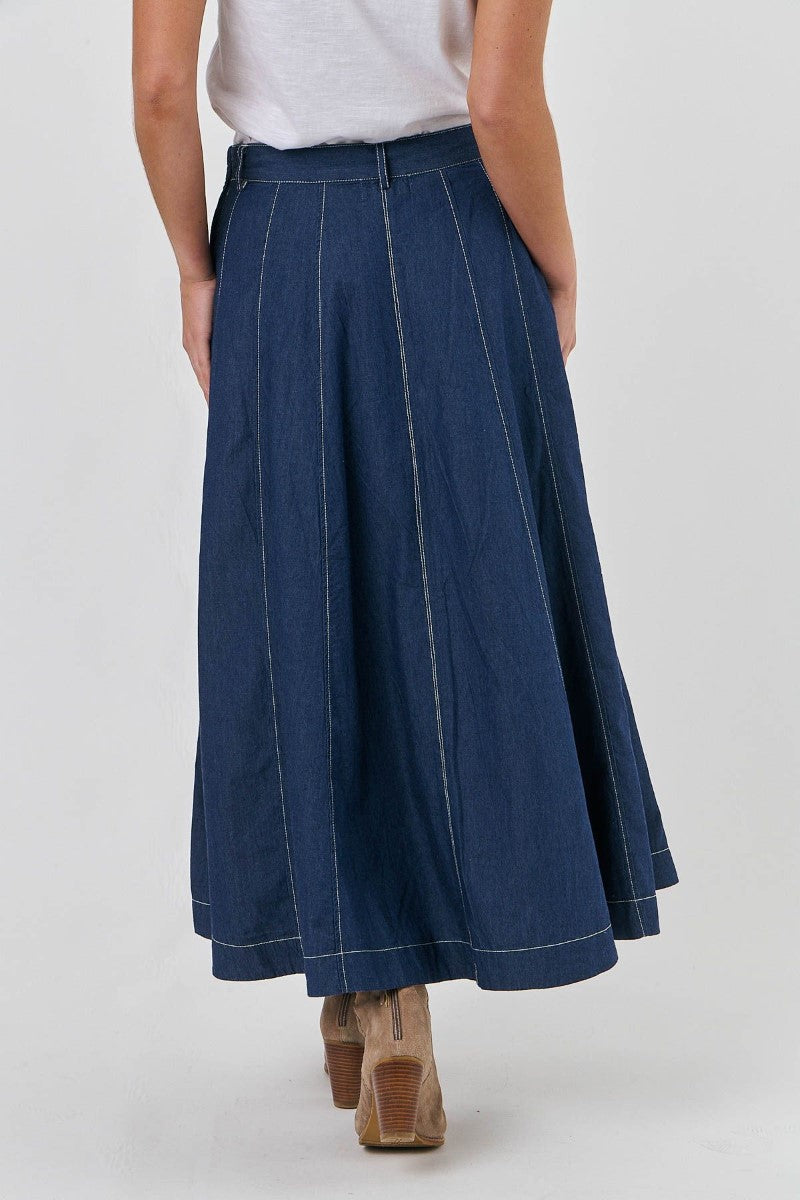 Denim Maxi Skirt