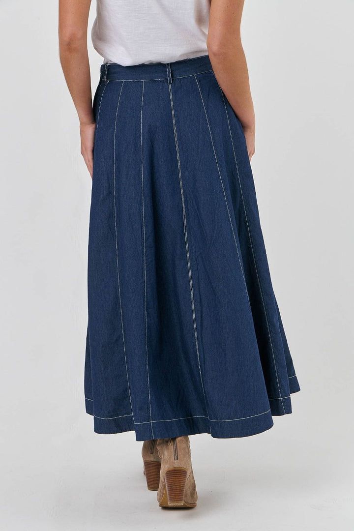 Denim Maxi Skirt