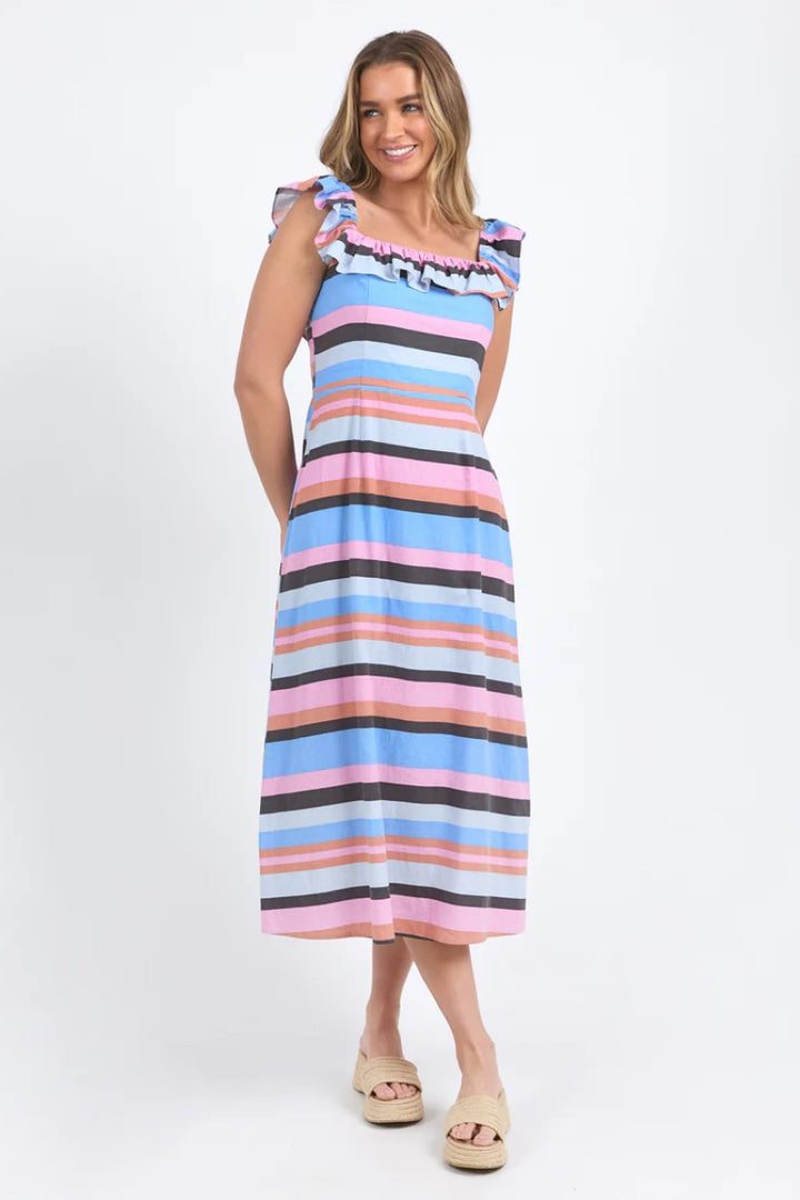 Foxwood Gazelle Stripe Dress | Multi