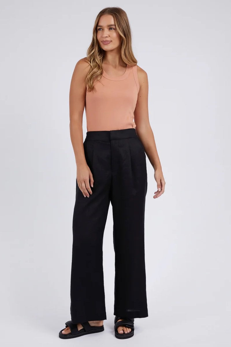 Elina Wide Leg Pant | Black