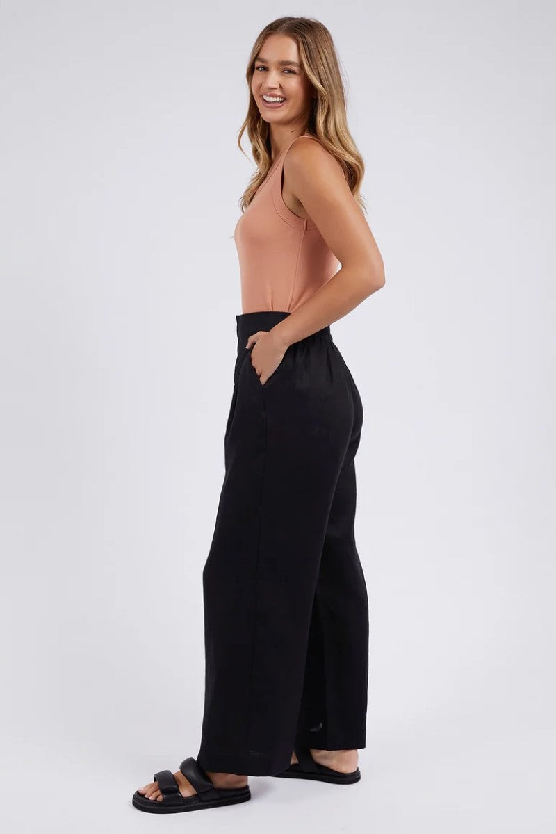 Elina Wide Leg Pant | Black