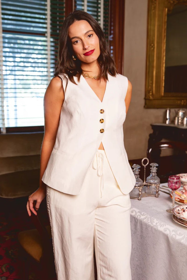 Peyton Vest | Vintage White
