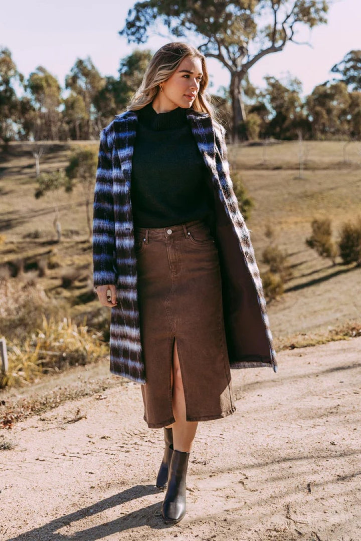 Scout Midi Skirt | Chocolate