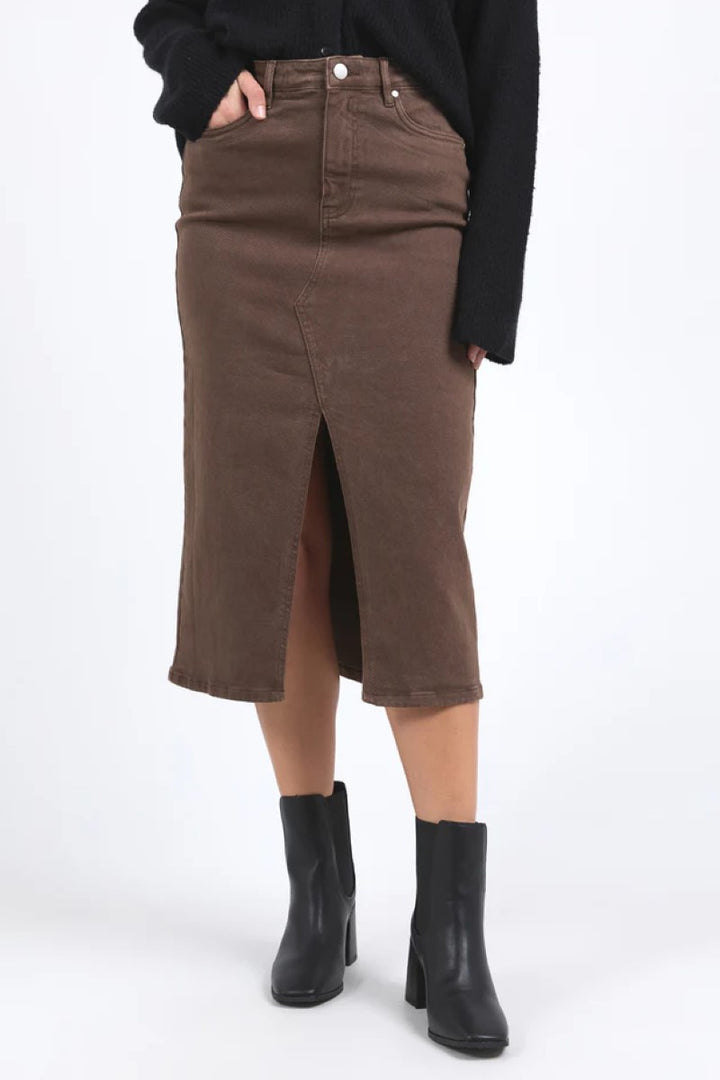 Scout Midi Skirt | Chocolate