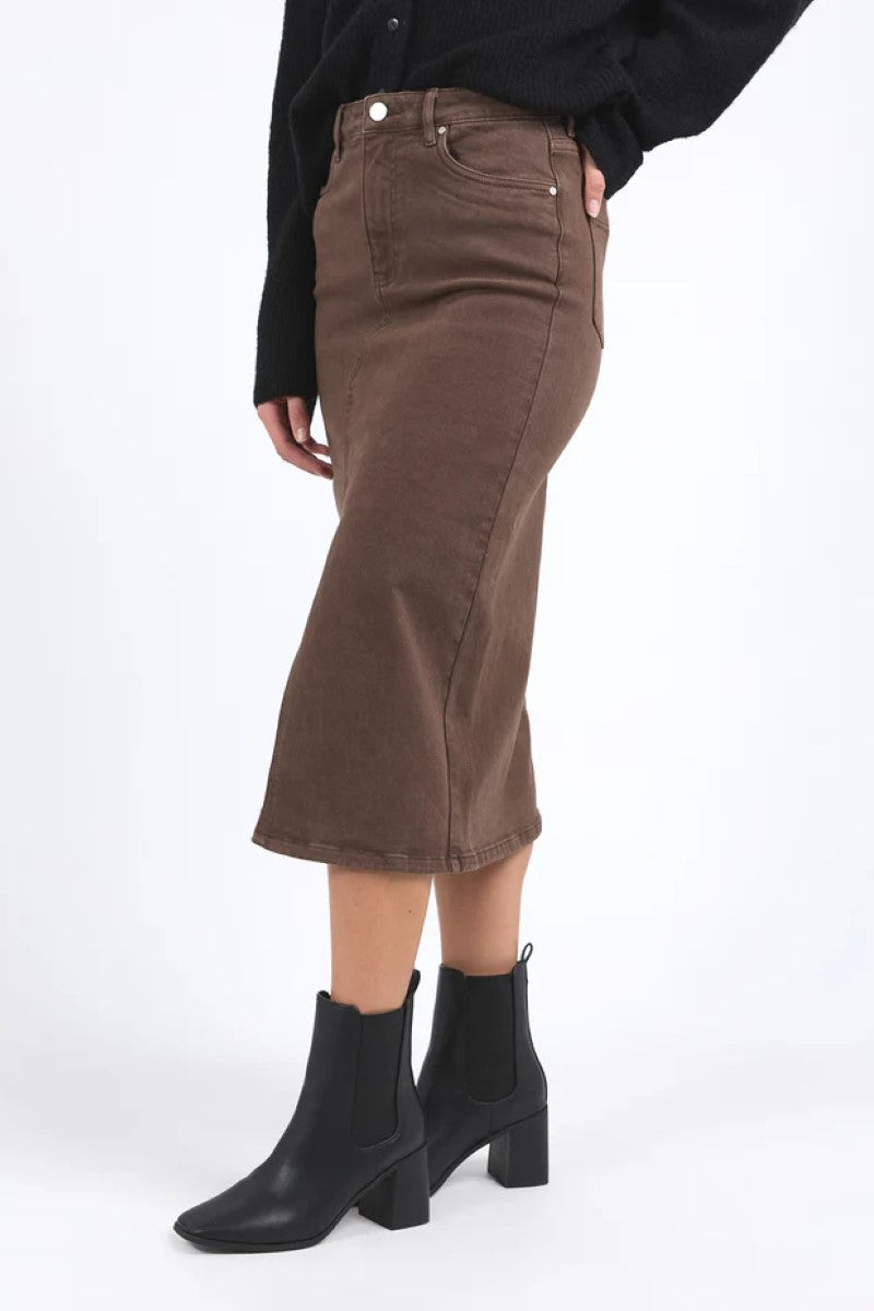 Scout Midi Skirt | Chocolate