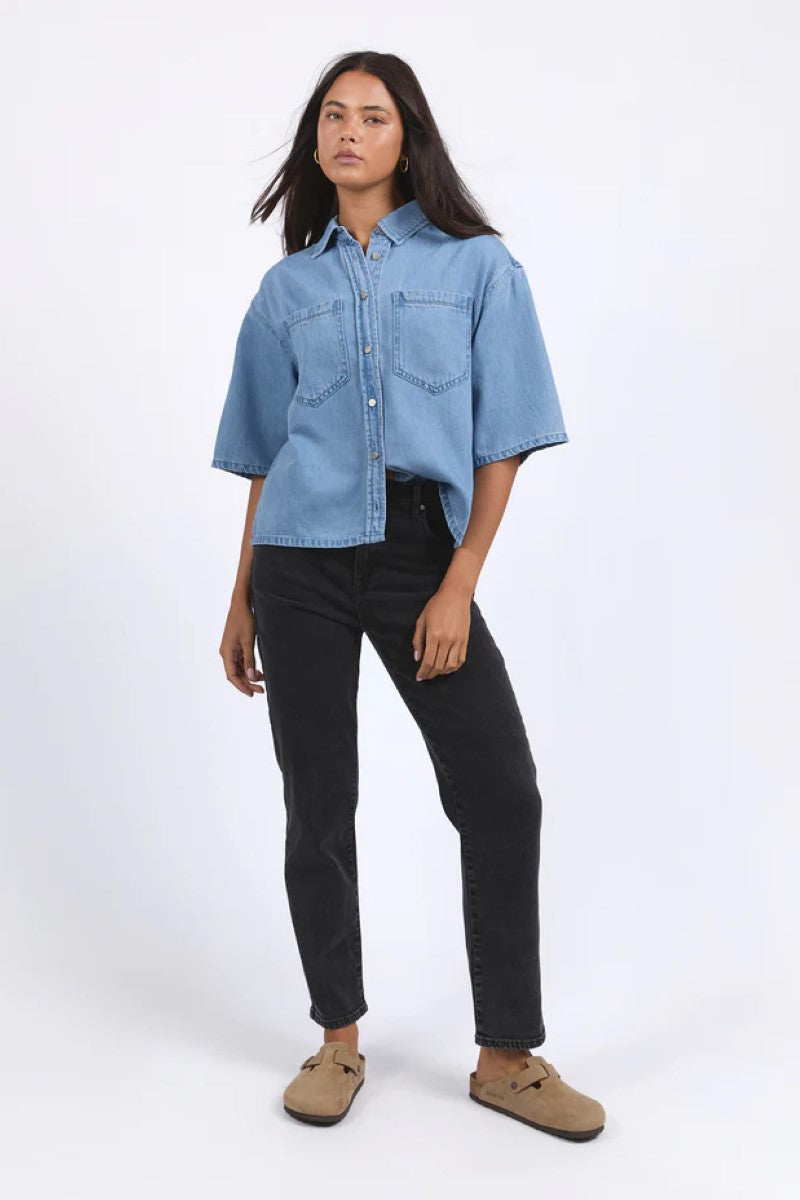 Hutton Denim Shirt | Light Blue