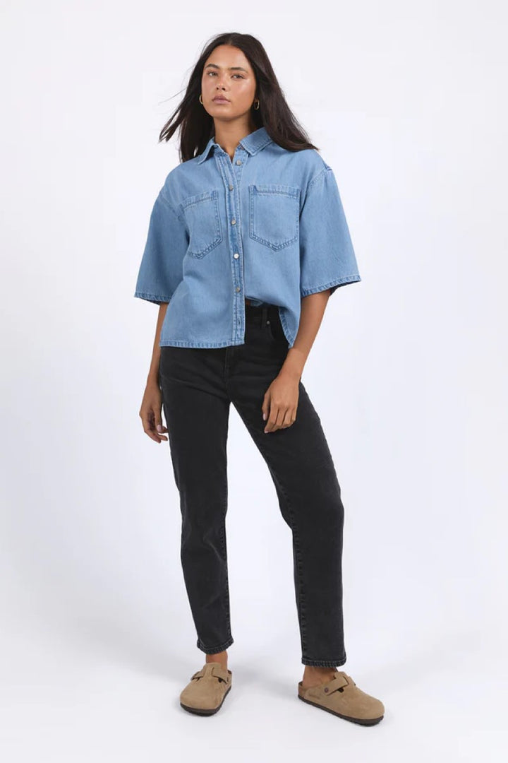 Hutton Denim Shirt | Light Blue