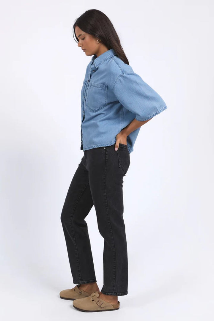 Hutton Denim Shirt | Light Blue