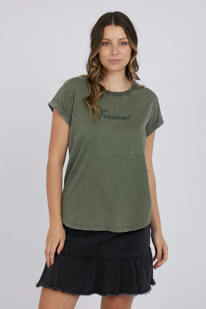 Foxwood Signature Tee | Khaki