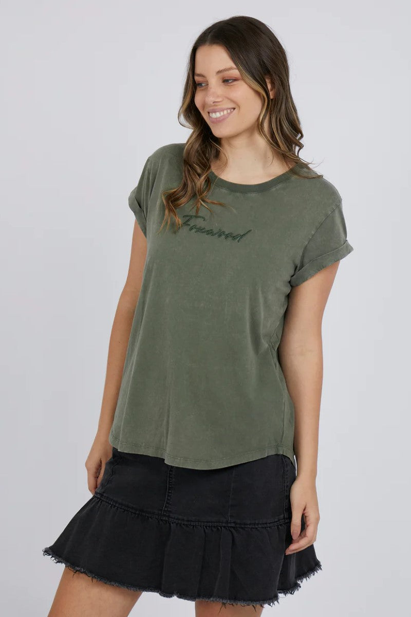 Foxwood Signature Tee | Khaki