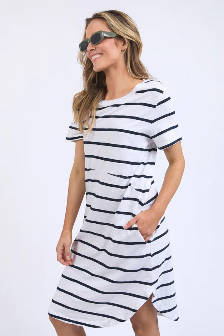 Bay Dress | Navy Stripe