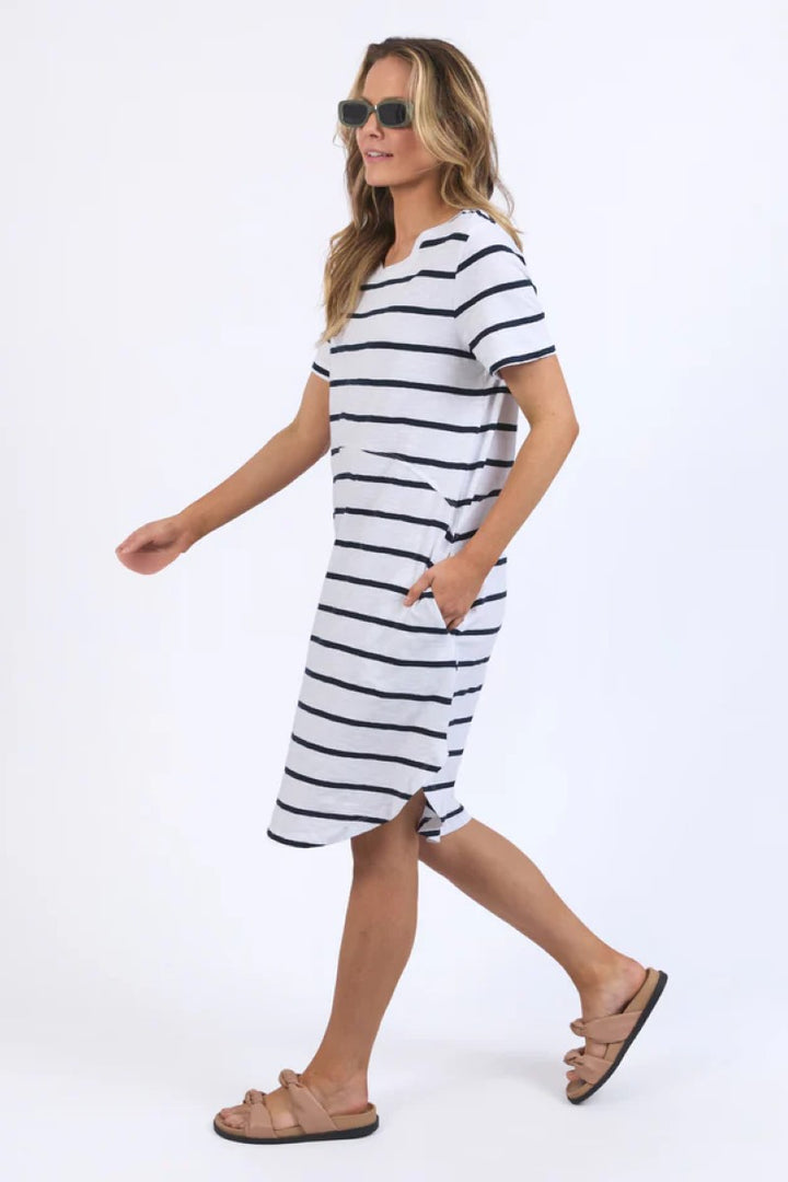 Bay Dress | Navy Stripe