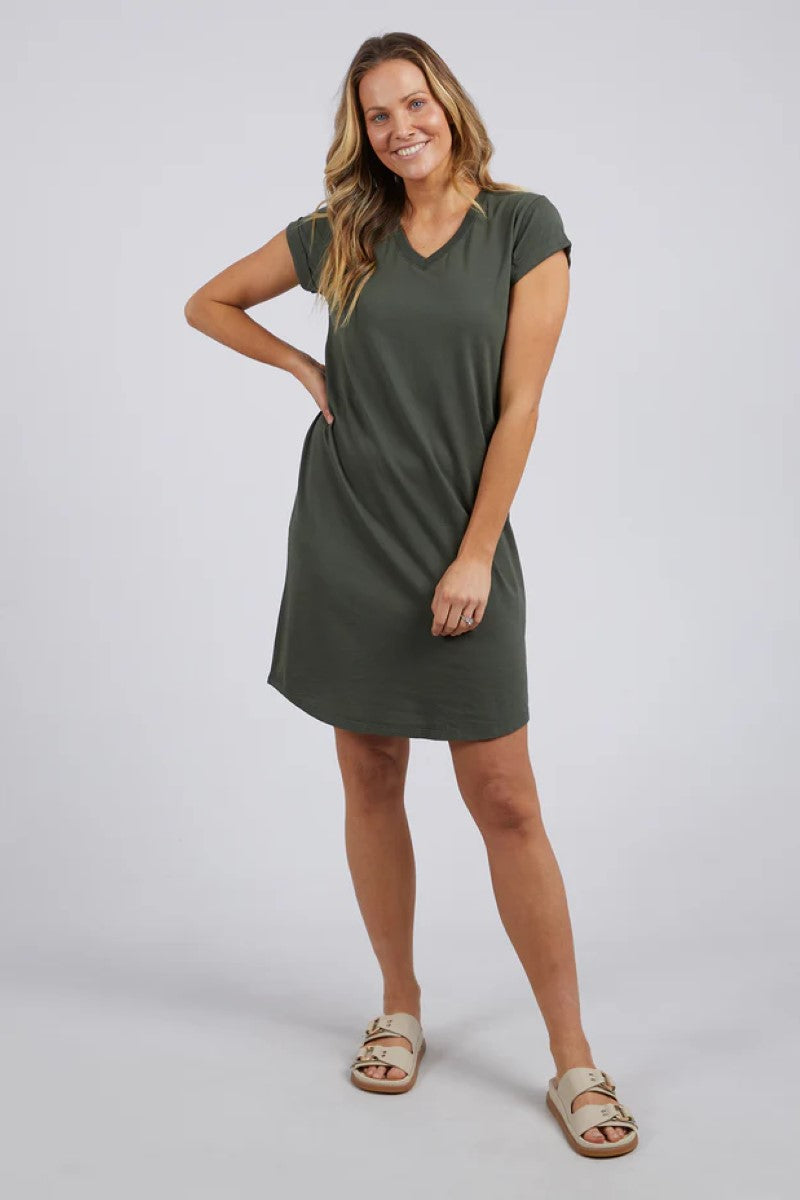 Manly Vee Dress | Khaki