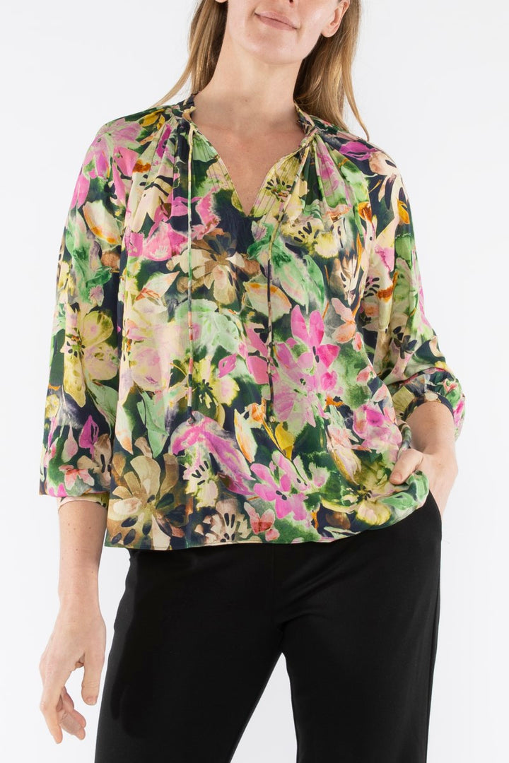 Jump Tigerlily Ruffle Top | Multi