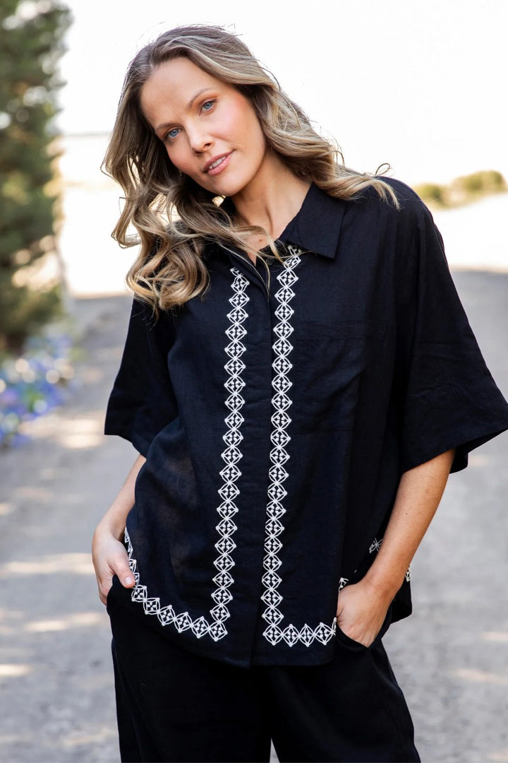 Nina Embroidered Shirt