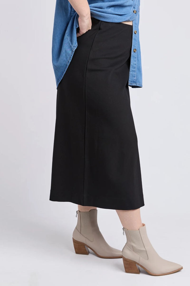 Penny Ponte Skirt | Black
