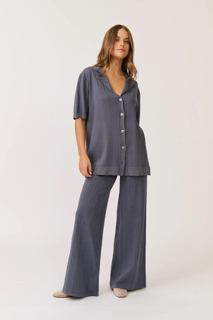 Lara Knit Top | Slate