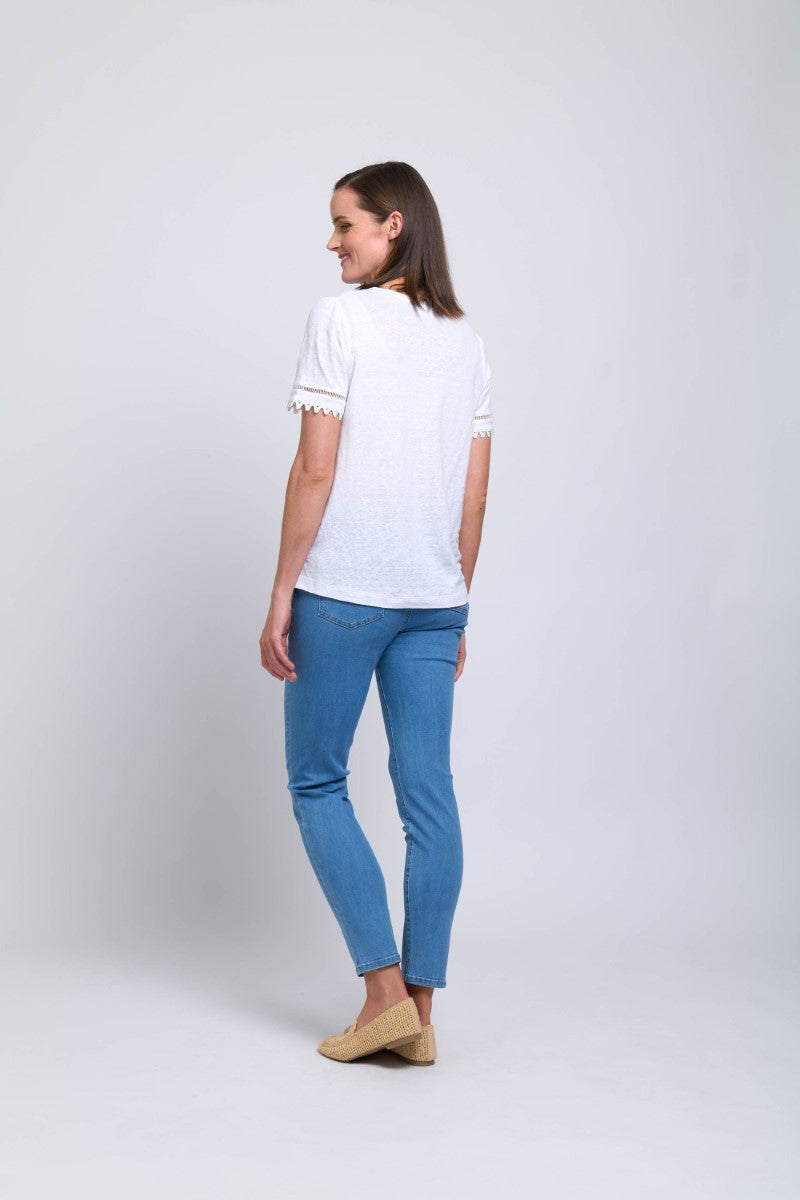 Foil All The Trimmings Top | White