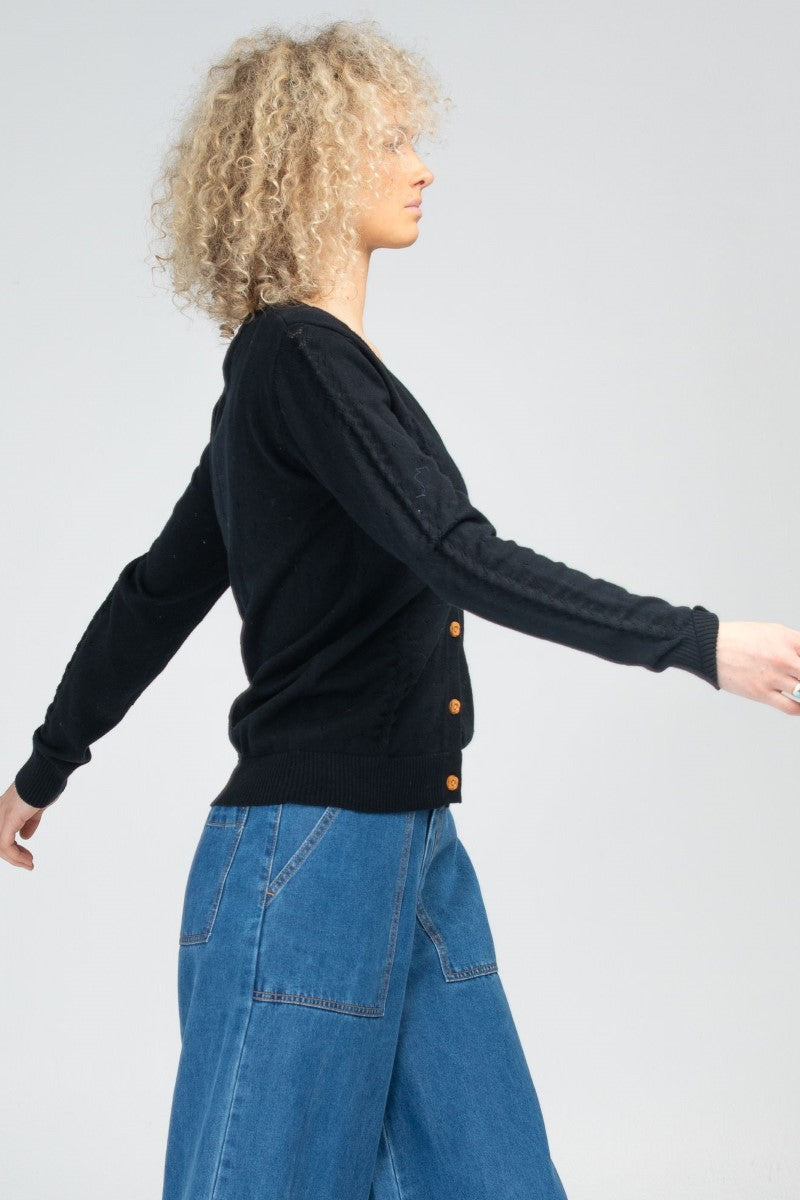 Lora Cardigan | Black