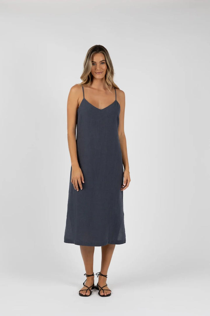 Humidity Amalia Dress | Steel
