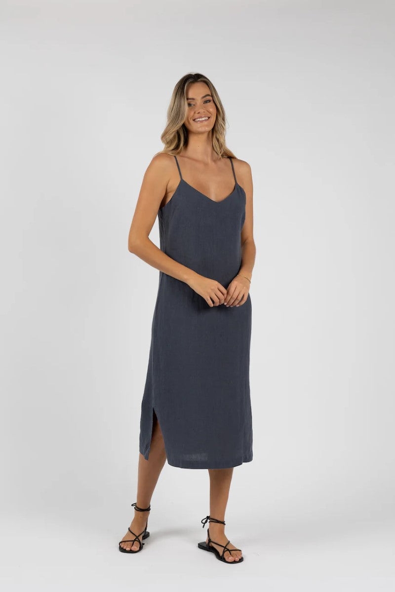 Humidity Amalia Dress | Steel