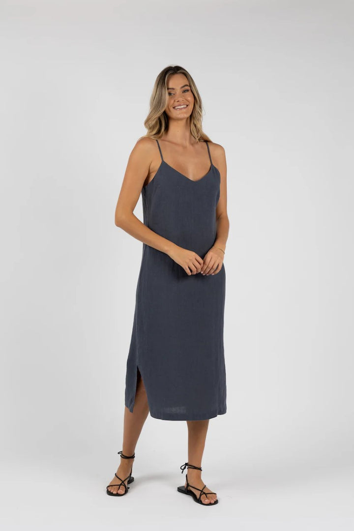 Humidity Amalia Dress | Steel