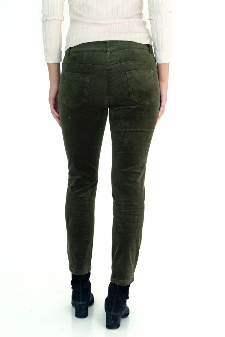 Humidity Queen Cord Jean | Moss