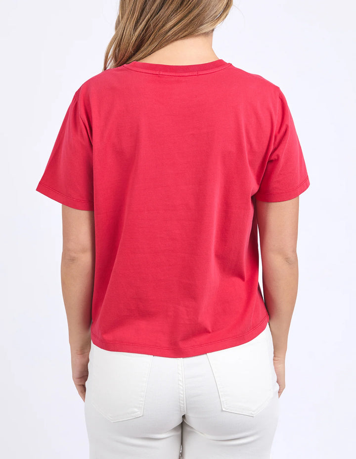 Cote D'Azur Tee | Crimson