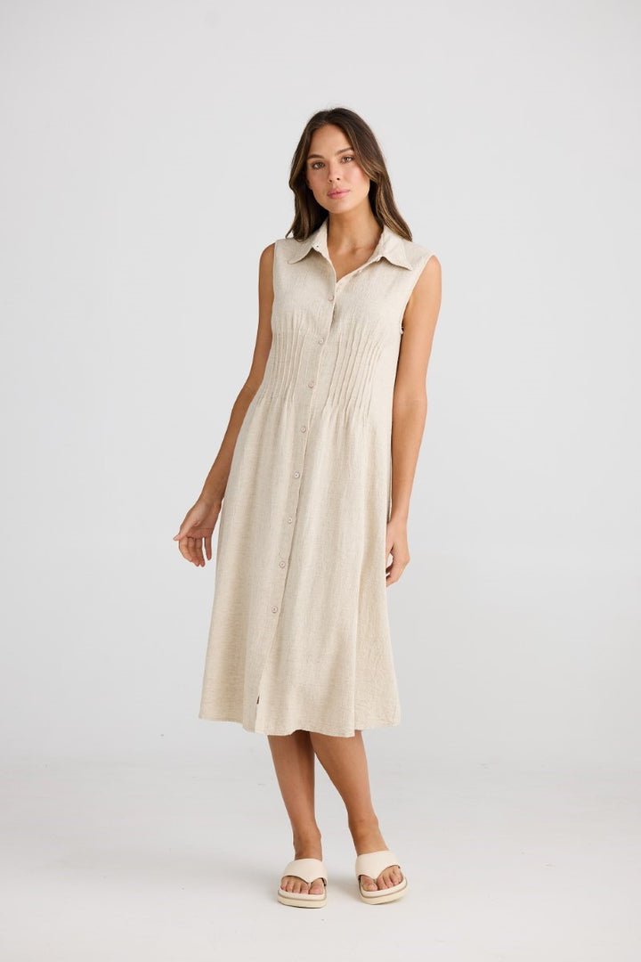 Florentine Dress | Natural Jacquard