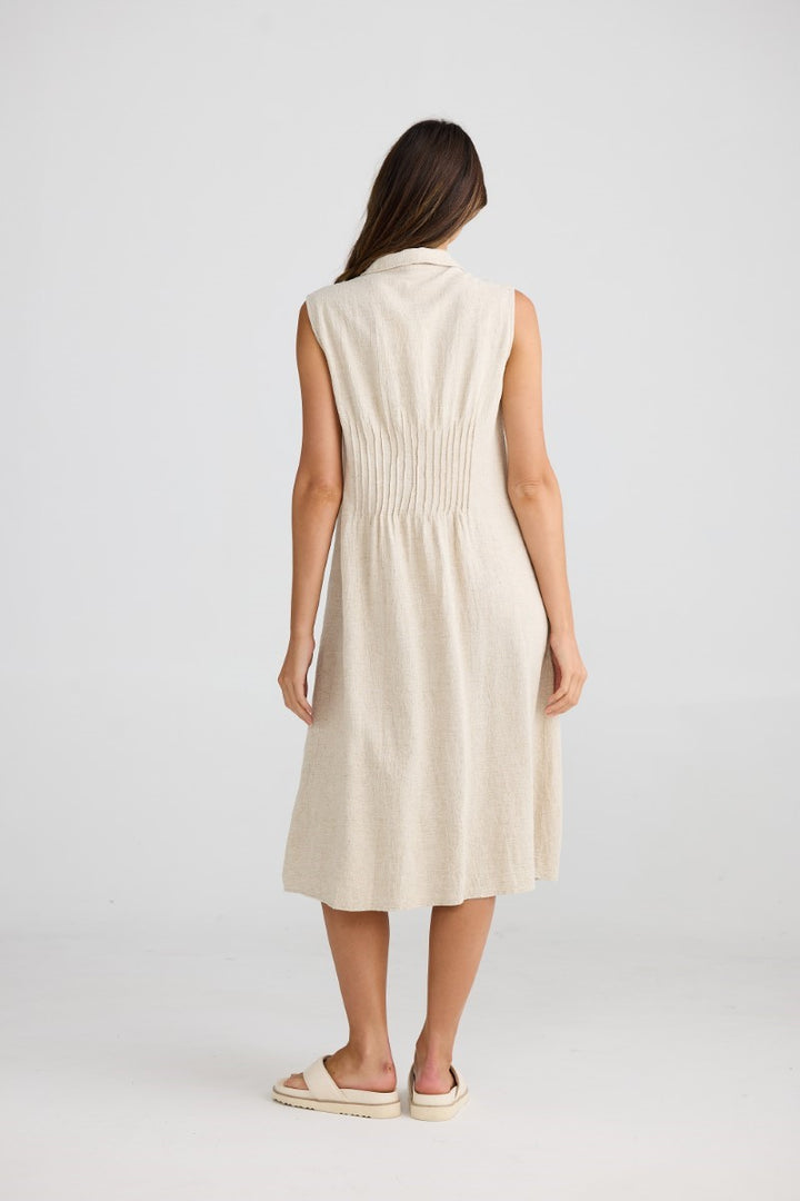 Florentine Dress | Natural Jacquard