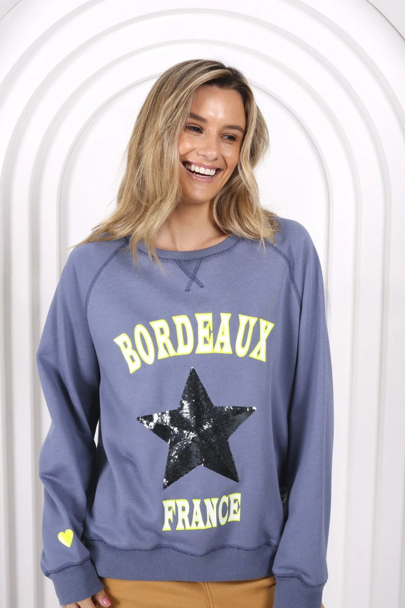 Bordeaux Sweat | Blue Denim