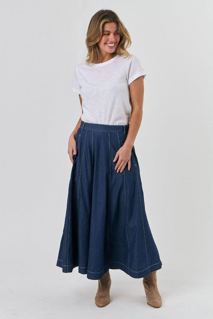 Denim Maxi Skirt