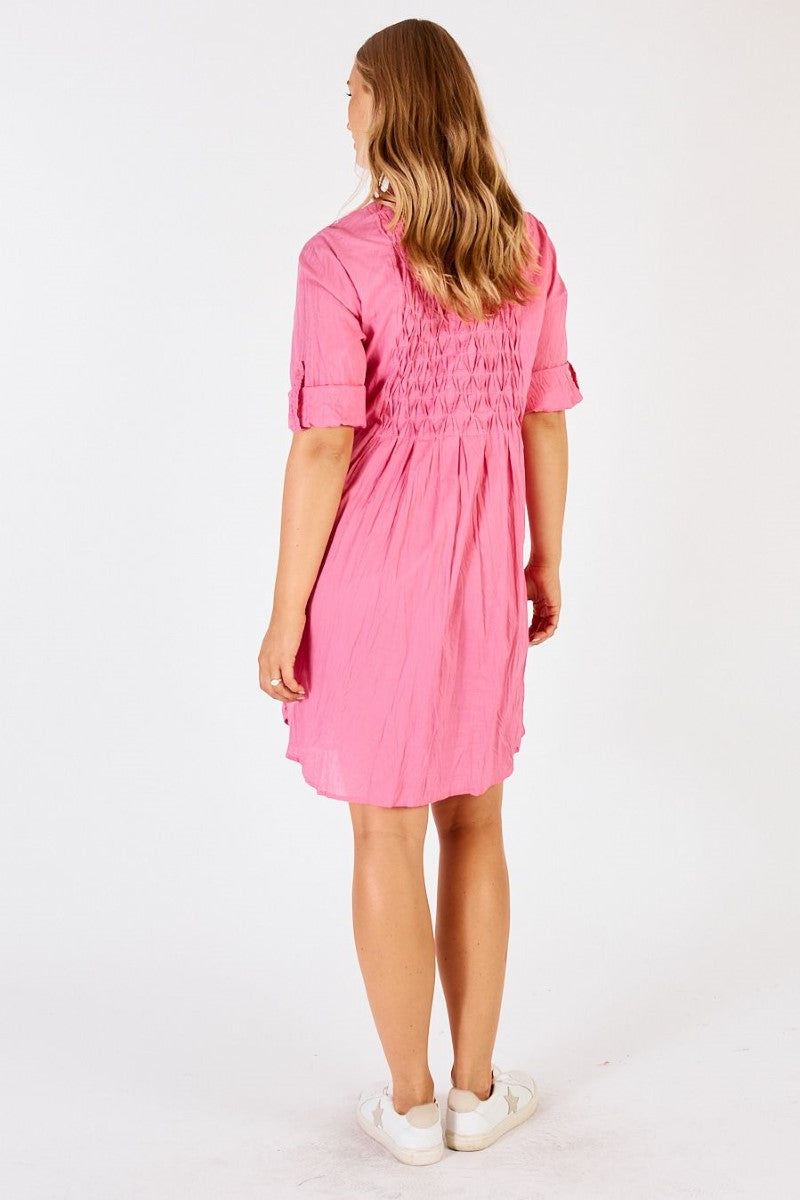 Lulalife Zoe Tuck Dress | Candy