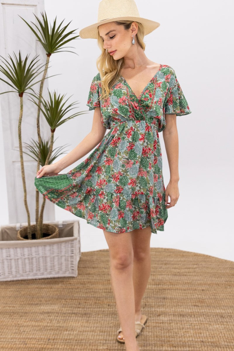 cienna mini dress Mele Short Ruffled skirt length:SHORT - 40