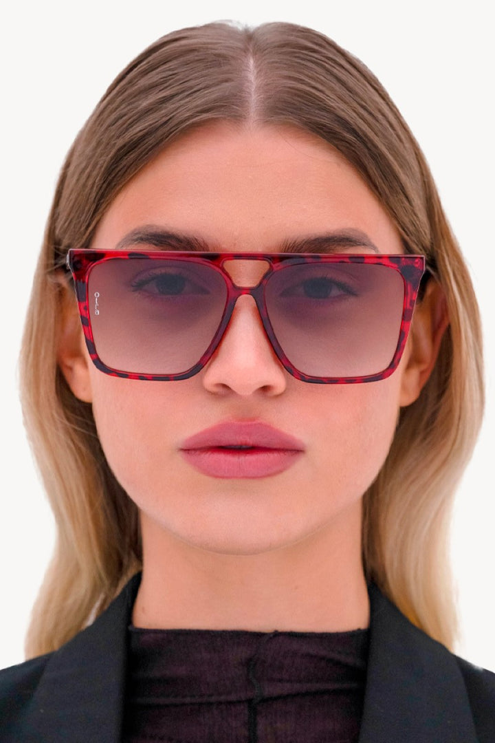 lisi sunglasses - tort/smokey green