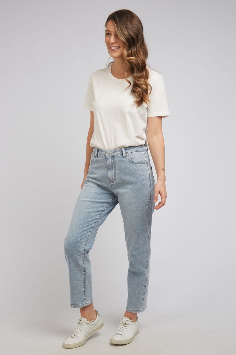 barkly straight leg - mid blue JEANS FOXWOOD