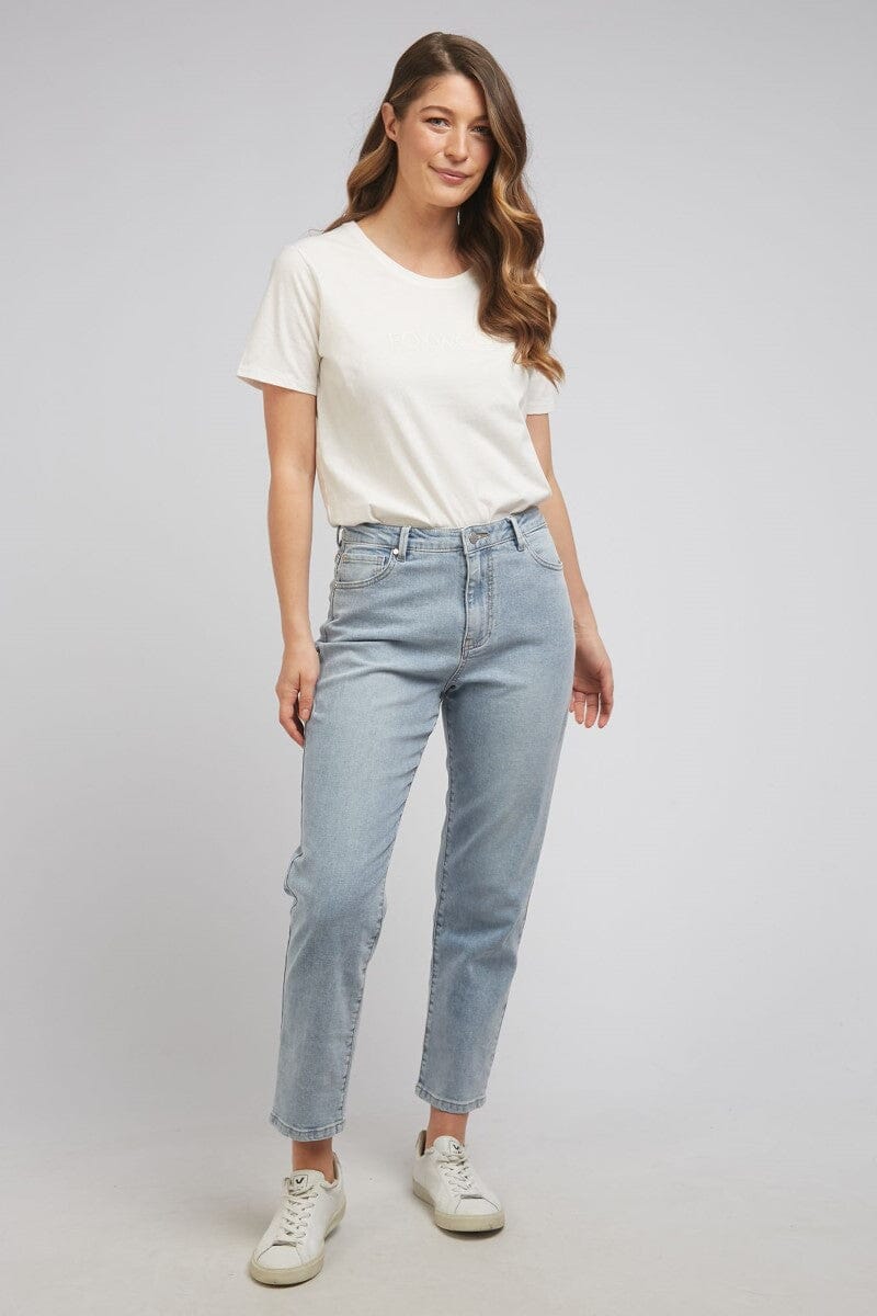 barkly straight leg - mid blue JEANS FOXWOOD