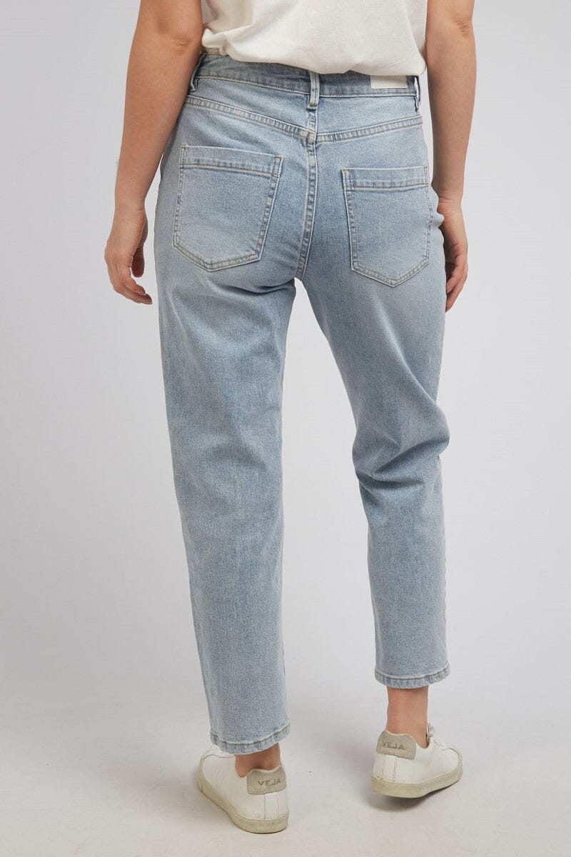 barkly straight leg - mid blue JEANS FOXWOOD