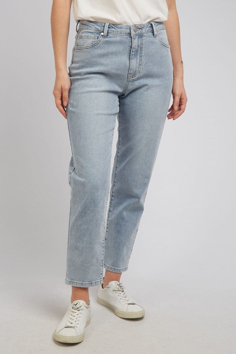 barkly straight leg - mid blue JEANS FOXWOOD