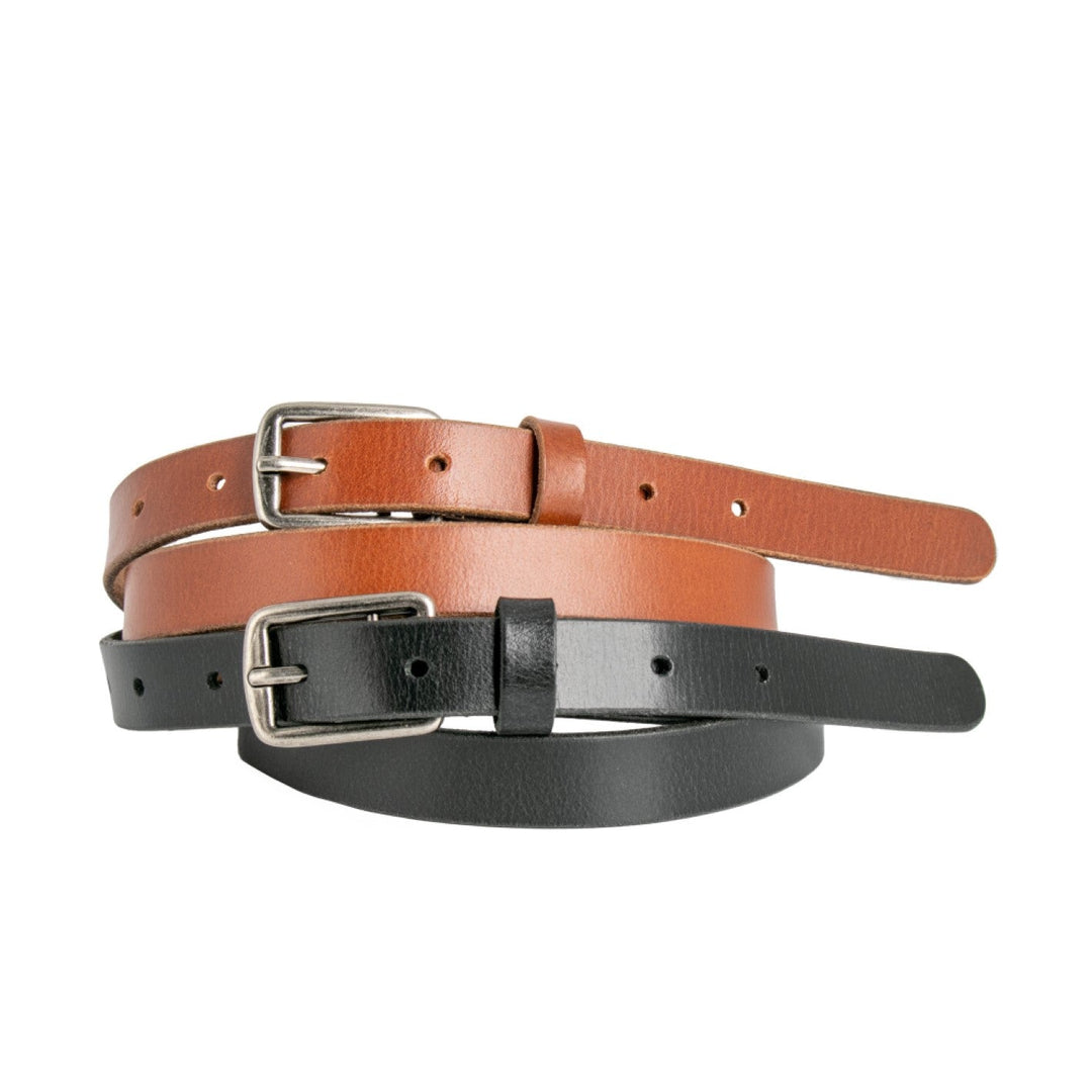 cloe leather belt - black belt loop leather