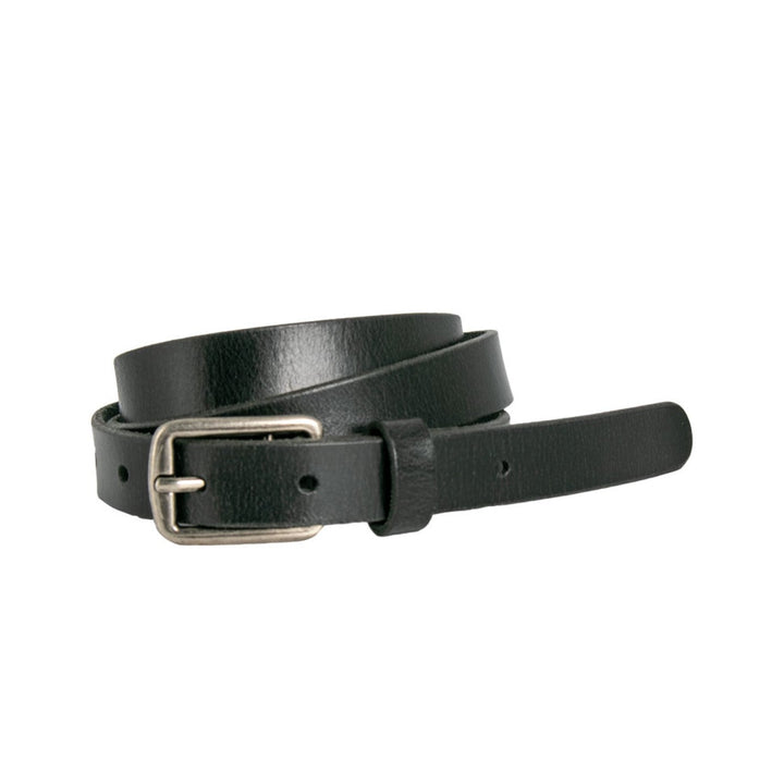 cloe leather belt - black belt loop leather