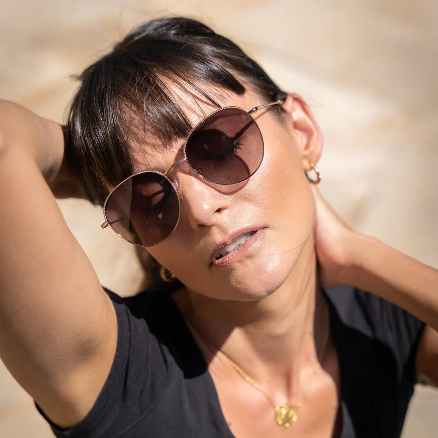 victoria - rose gold SUNGLASSES LOCELLO