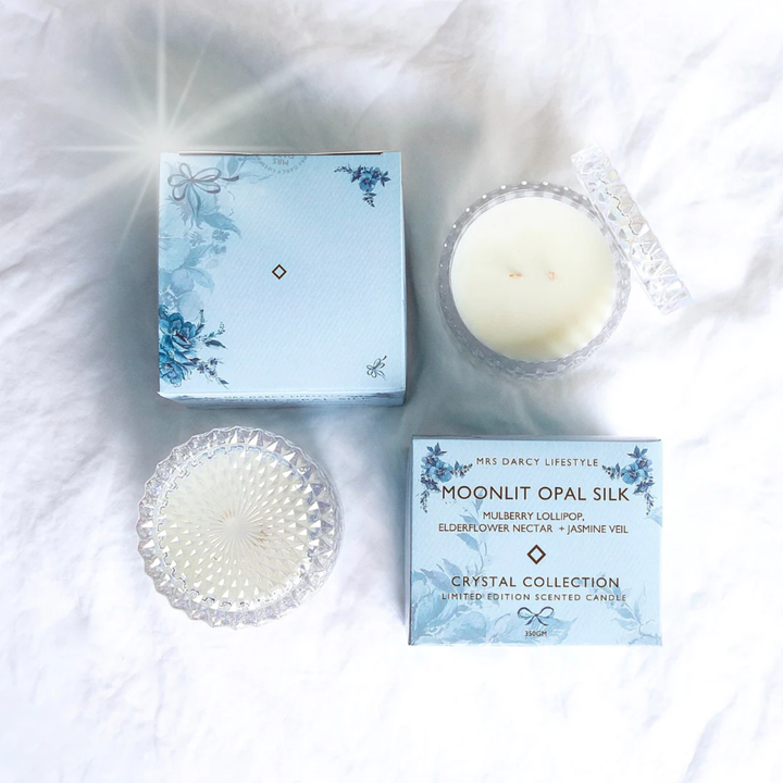 Mrs Darcy Candle Large |  Moonlit  Opal  Silk