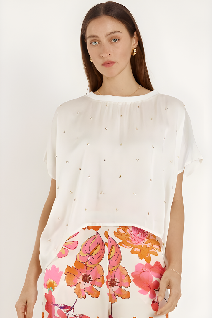 Rubyyaya Bienvenue Tshirt | Cream